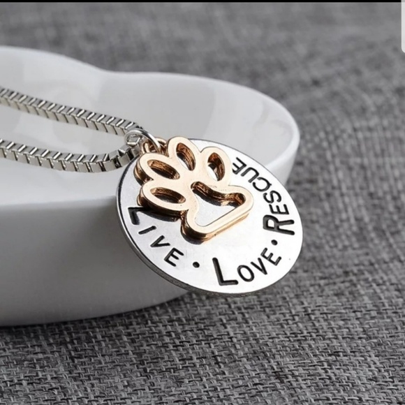 Couture Warrior Jewelry - Live.Love.Rescue Necklace